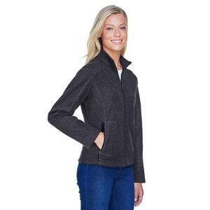 Women’s North End Classic Full Zip Polar Fleece Jacket-Charcoal